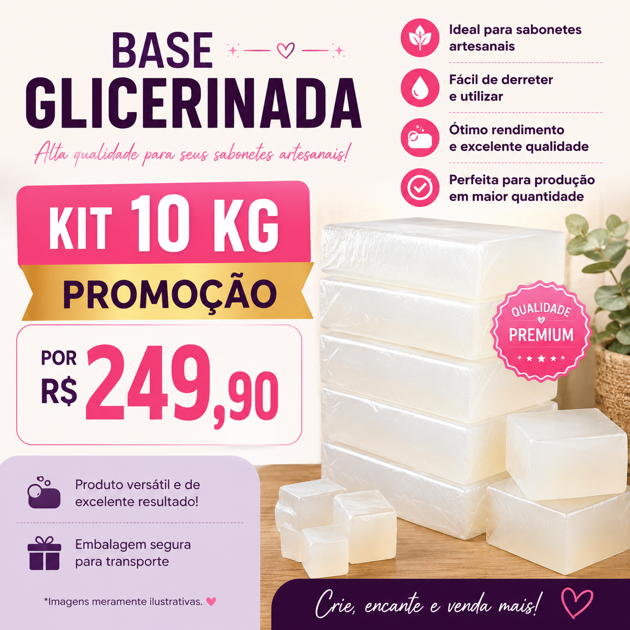 BASE GLICERINADA – KIT 10 KG
